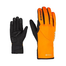 Ziener Adult Dagur GTX INF TOUCH bike gloves, cycling / outdoor / functional gloves, waterproof, breathable, poison orange, 6.5