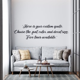 BESTDECOR4YOU Motivation Quotes Wall Decal - Custom Wall Decals - Create Your Own Decal - Customized Sticker Letters - Custom Lettering Decals