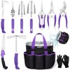 HLWDFLZ Purple Garden Tool Set Gardening Items for Women -