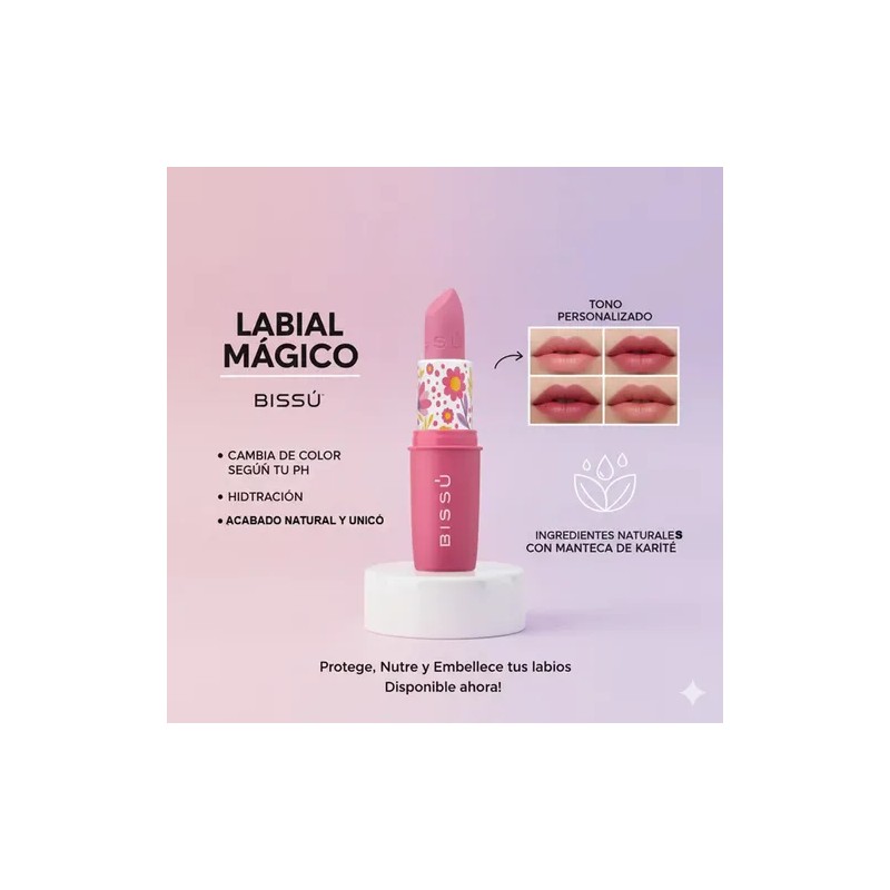 Kit 3pz Labial Mágico Bissu Varios Tonos Original