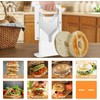Bagel Cutter Slicer with Safety Handle,Household Bagel Slicer Stainless Steel