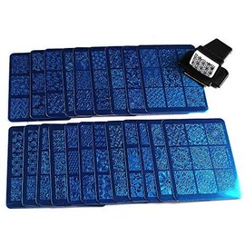 FingerAngel 20 Nail Stamping Plates + 1 Stamper and Scraper Lace Flower Pattern Nail Art Stamp Stamping Template Image Plate Kit(B1-20)