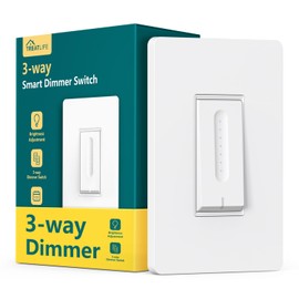 TREATLIFE 3 Way Smart Dimmer Switch 1 Pack, Master 3 Way Dimmable Light Switch, 2.4GHz Smart Switch Compatible with Alexa and Google Home, Neutral Wire Needed, No Hub Required, Remote Control