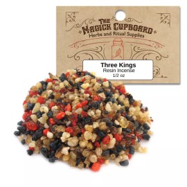 Three Kings Resin Incense 1/2 oz Package Pure Loose Granular Incense
