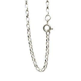 Antomus® SOLID 925 SILVER DIAMOND CUT ENGLISH BELCHER CHAIN 2.3mm Wide 40 inch