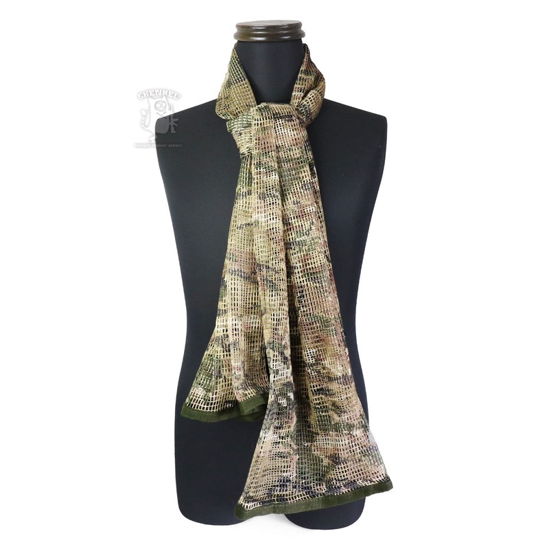 SHENKEL Sniper Veil, Mesh Scarf, 67.9 x 33.5 inches (170