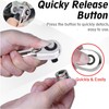 Bestgle 2 in1 Mini Ratchet Wrench, 1/4" Drive Hex Bit