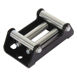 Winch Roller, Zinc Plated Winch 4-Way Roller Fairlead, Universal Recovery Winch Fairlead Guide Steel Cable Bolt Pattern ATV UTV (3,000-4,000 lb)