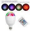 Disco Ball Lamp Bulb E27 Sound Activated Remote Control RGB
