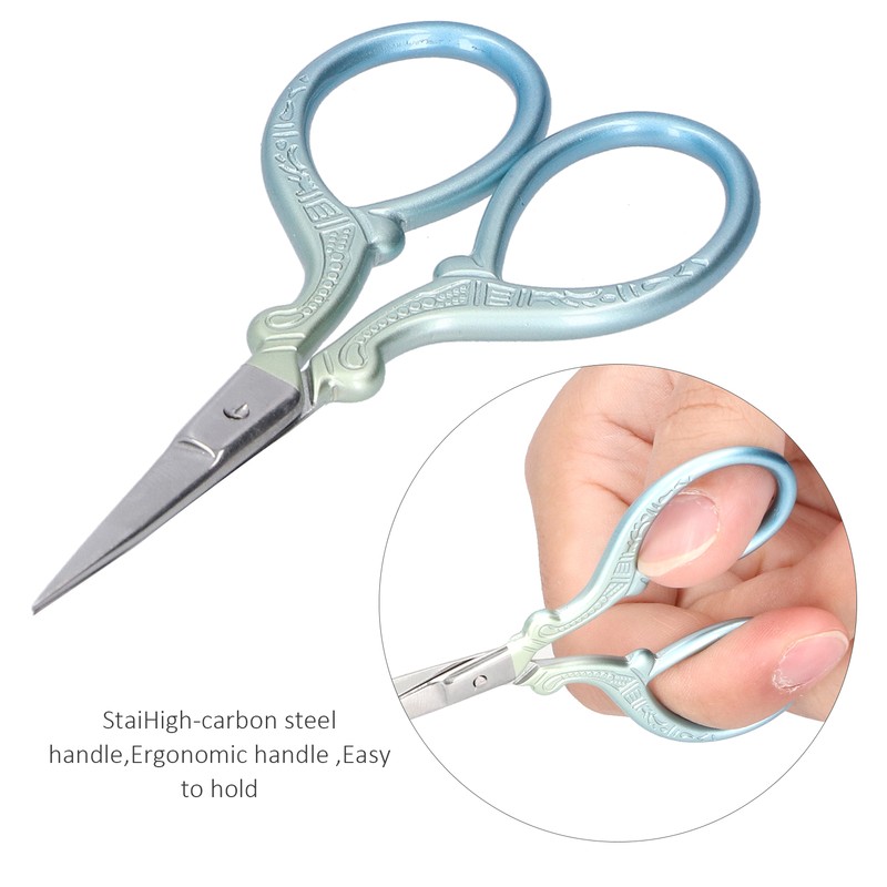 2Pcs Retro Scissors CrossStich Embroidery Sewing Yarn Thread Shears with