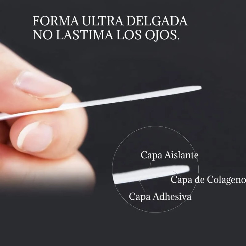 Parches De Hidrogel Para Extensión De Pestañas 50 Pares Blanco