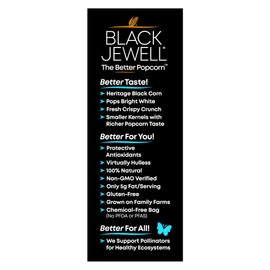 Black Jewell Gourmet Microwave Popcorn, Simply Sea Salt, 10.5 Ounces (Pack of 6)