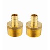 EFIELD Pex 1/2" x 3/4" NPT Adapter Brass Crimp Fittings