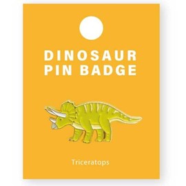 World Shoji 151324 Triceratops Pin Badge Dinosaur Pin Badge