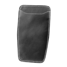 Pen Case Leather Genuine Leather Pen Holder Pocket In Pen Chief, Black, retro
