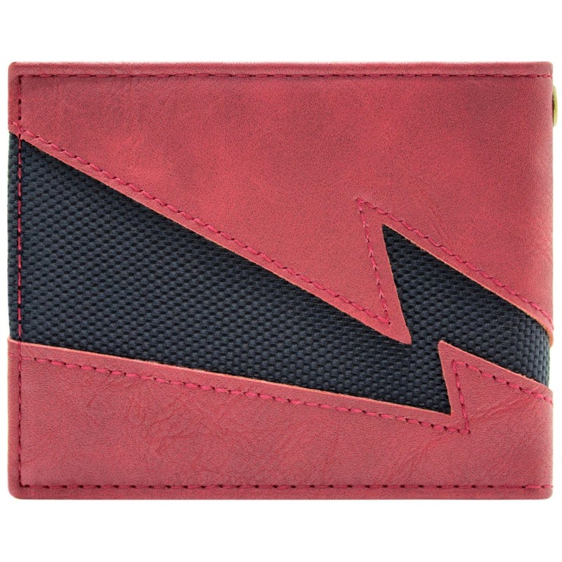 Flash Fastest Man Alive Gold Metallic Bolt Emblem Wallet Bi-Fold