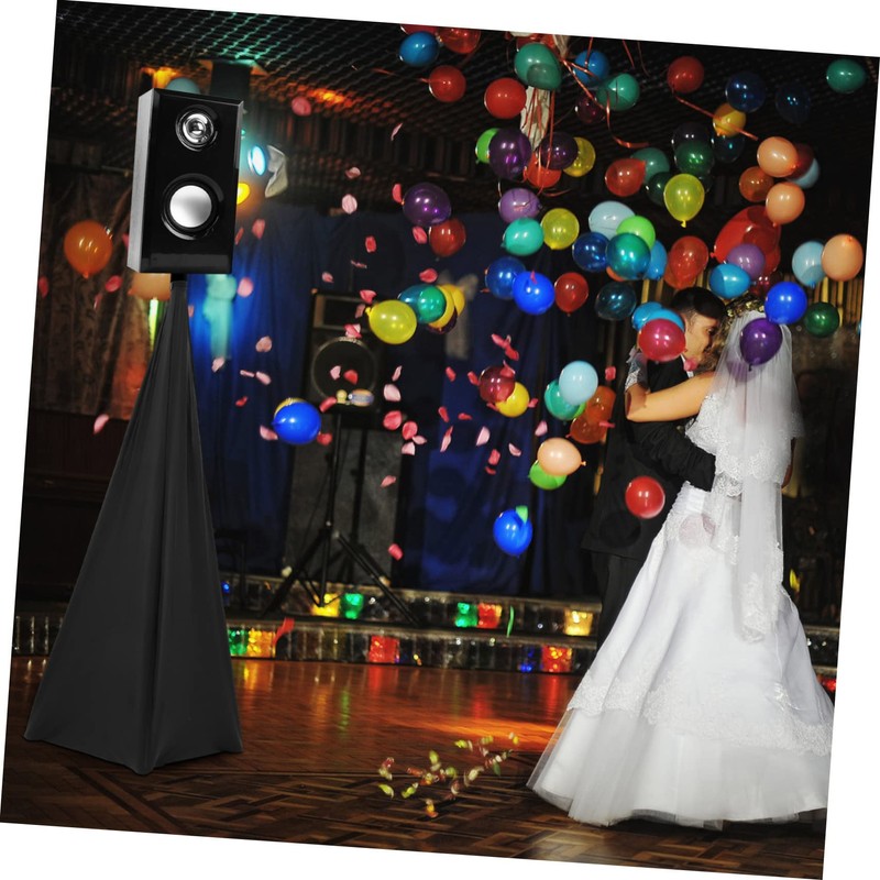 Gatuida Speaker Tripod Two-Sided Cover Black Cover for Speaker Stand