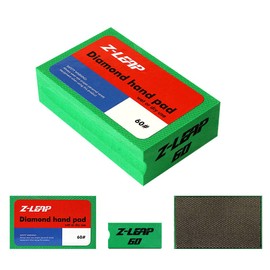 Z-LEAP Diamond Hand Polishing Pads Coarse Grit 60 for Granite Marble Concrete Glass Sanding Block