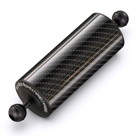 Carbon Fiber Underwater Float Arm with Dual Ball Mounts for Photography and Video, Compatible with Diving Trays, Video Lights, Strobes (Black, 60mm8')