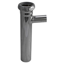 Plumb Pak PP20225 Dishwasher Branch Tailpiece, 1-1/2-8 in, 3/4 in Sweat, Satin Nickel