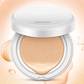 Magik Moisturizing BB Cushion Foundation Compact Buildable Coverage Long-Lasting (2 Pack, Ivory)