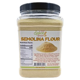 Semolina Flour | Made In America | By Dasher's Spice & Beans | 2.5 lb