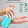 Clear Soap Dispenser with Rust Proof Pump, Waterproof Labels (2