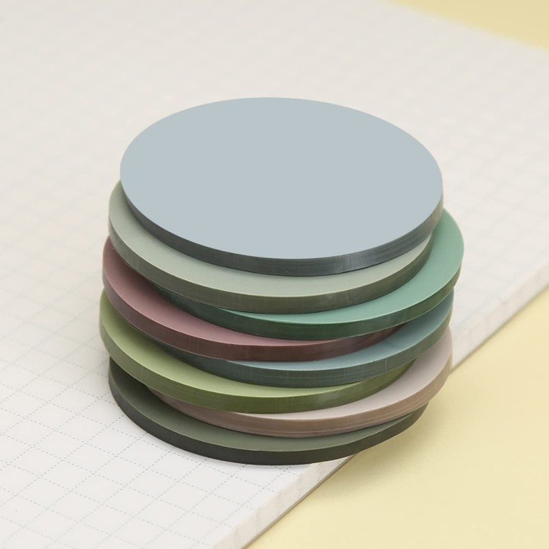 800 Sheets Transparent Sticky Notes Small Round Clear Sticky Notes