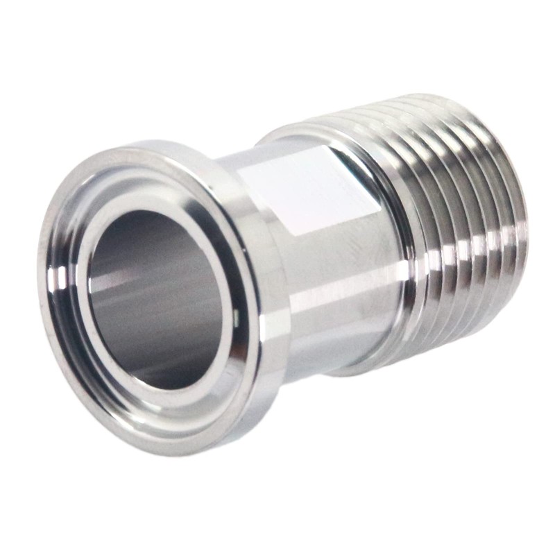 QiiMii 1/2" Tri Clamp Male Adapter to 1/2" BSPT Thread