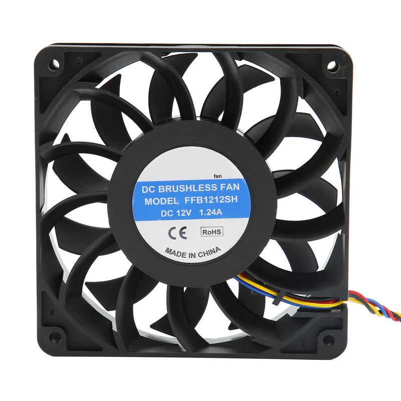 120mm Computer Case Fan Double Ball Bearing Support PMW Temperature
