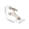 NUOBESTY Door Hinge Stopper 4pcs Door Gap Blocker with Cushioned