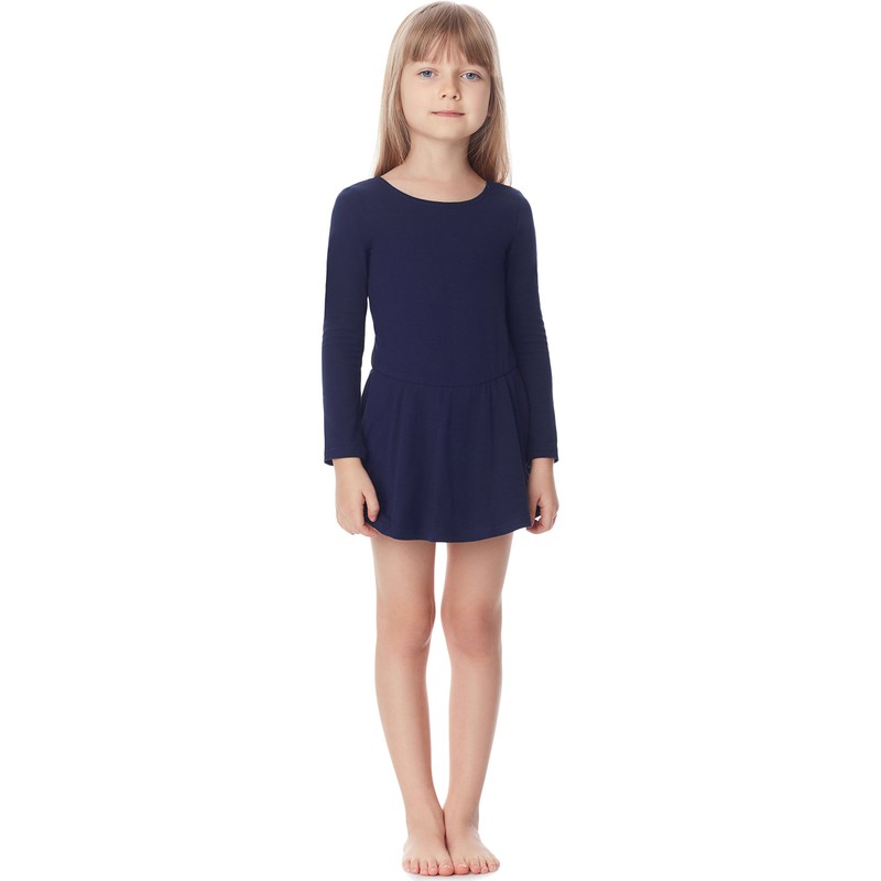 Merry Style MS10-138 Girls' Long-Sleeved Ballet Dress with Skirt (Dark