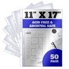 Performore 11 x 17 Sheet Protectors with 90 Microns Thick,
