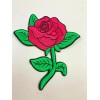 Unbranded Beautiful Rose Embroidered Iron On Patch ~ 3-1/2" Tall
