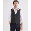 MAGE MALE Men's Suit Vests Herringbone Pinstripe Dress Vest Casual