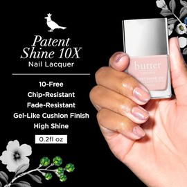 Patent Shine 10X Nail Lacquer - Sandy Bum by Butter London for Women - 0.2 oz Nail Polish