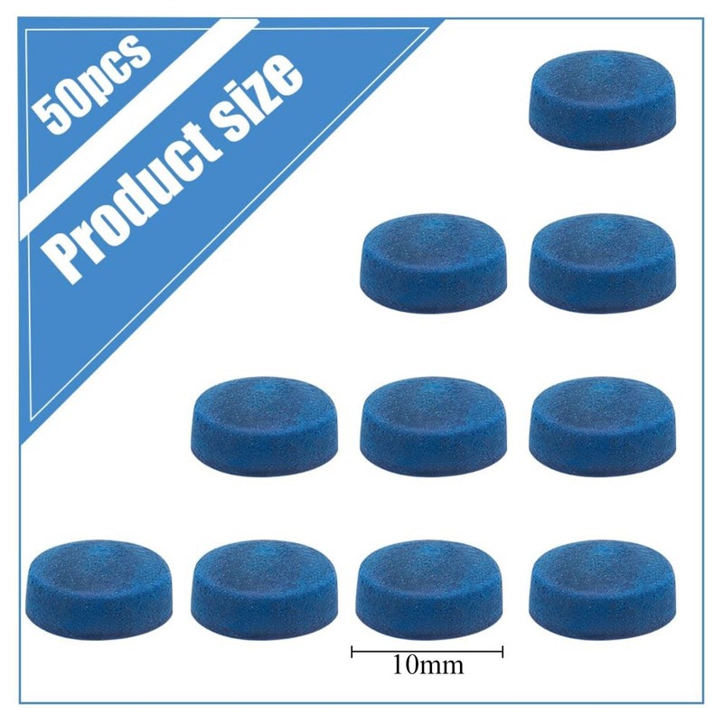 DXBNEZBC 50 Pcs 10mm Pool Cue Tips - Premium Leather