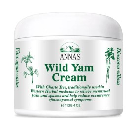 Creme ANNAS Wild Yam Cream, Wild Yam Cream Organic for Hormone Balance 4 oz