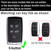 ontto Key Fob Case Metal Key Shell Leather Car Key