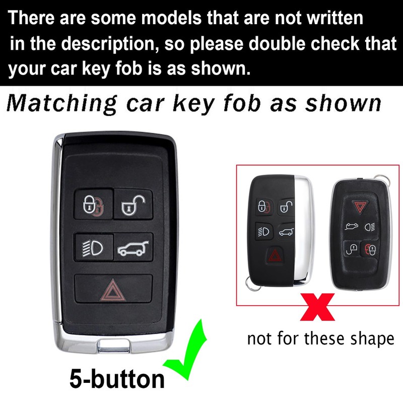 ontto Key Fob Case Metal Key Shell Leather Car Key