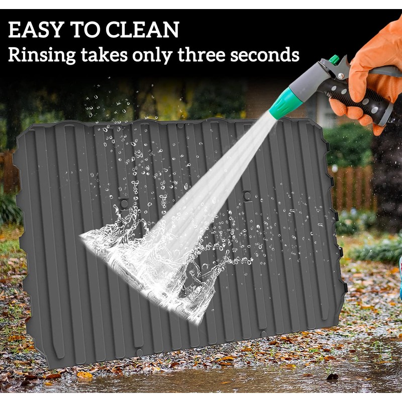 LDETXY Rubber Bed Mat Liner for Ranger XP 1000, TPE