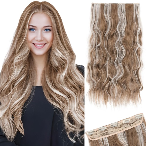 SEGO 24 Inch One Piece Clip In Hair Extensions Long