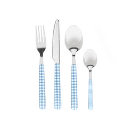 Tognana, Set 4 Posate Vichy Blue, Acciaio 18/0, Azzurro