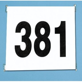 Sport-Thieme Race numbers made of tear-resistant paper, Tyvek material, for all weather conditions, best durability, white, ideal for sports events and competitions