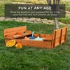 Best Choice Products Kids' Outdoor Wooden Sandbox Large, Cedar Wood