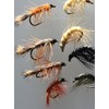 Fishing Flies SHRIMP and CRAWLING NYMPHS Twelve Pack size 8-12