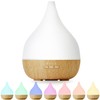 SNOWSEN 350ml Ultrasonic Essential Oil Diffuser, Light Wood Grain Aromatherapy
