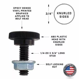 CCP Custom Parts Inc. Metal Motorcycle License Plate Frame - Black Tag Fasteners Kit - USA SKULL FACE