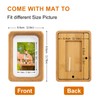 TEYCLZORE 3 Inch Small Wooden Picture Frame, Mini Picture Frame