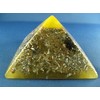 Bright Yellow Large Pyramid Orgone Generator Energy Accumulator PERFECT GIFTING